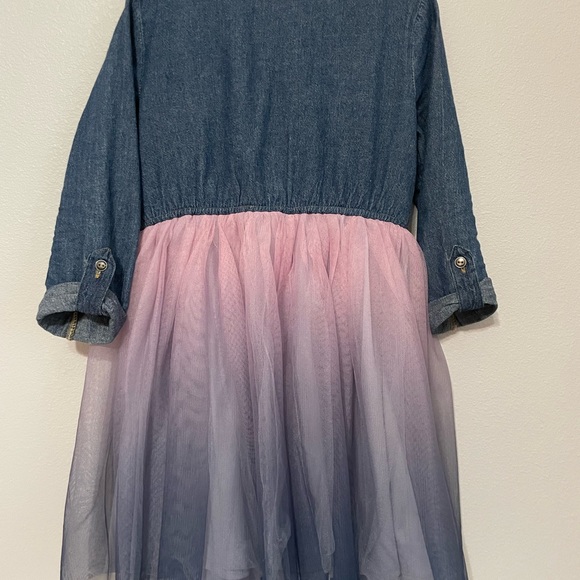 Zunie 3/4 length Sleeve Denim Tutu Dress size 7 - Picture 5 of 5